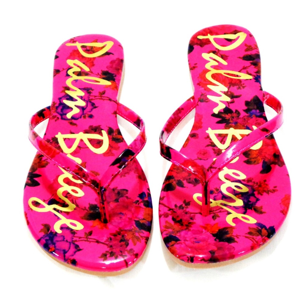 Multi-Color Slip On Tong Flip Flop Flats
